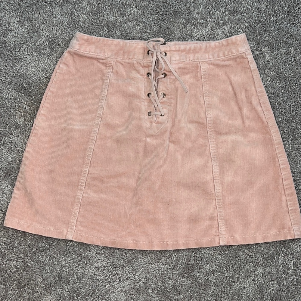 Forever 21 corduroy pink skirt